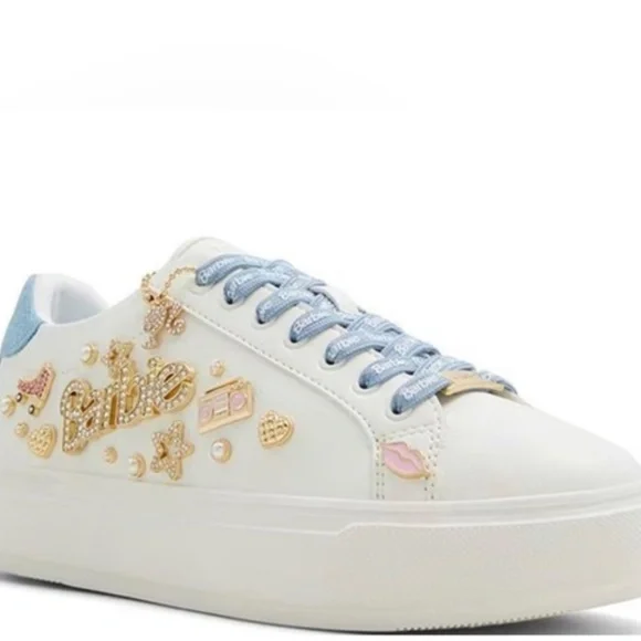 ALDO + Barbie™ x ALDO Barbiestep Charm Platform Sneakers size 6 new in Box - Picture 10 of 10